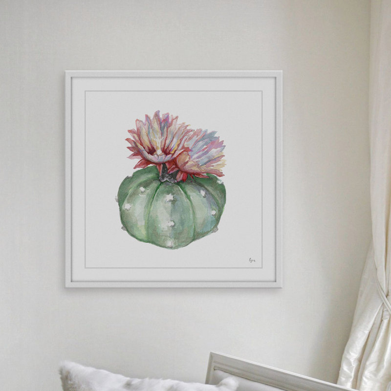 Latitude Run® Rainbow Cacti by Eyre Tarney Picture Frame Print Wayfair